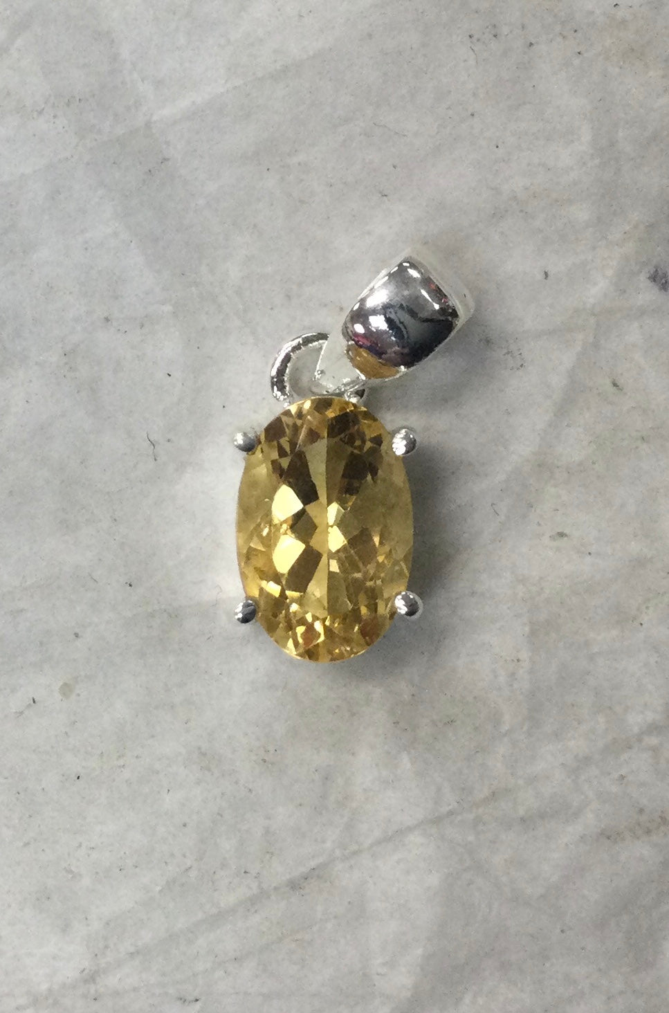Citrine Oval Pendant