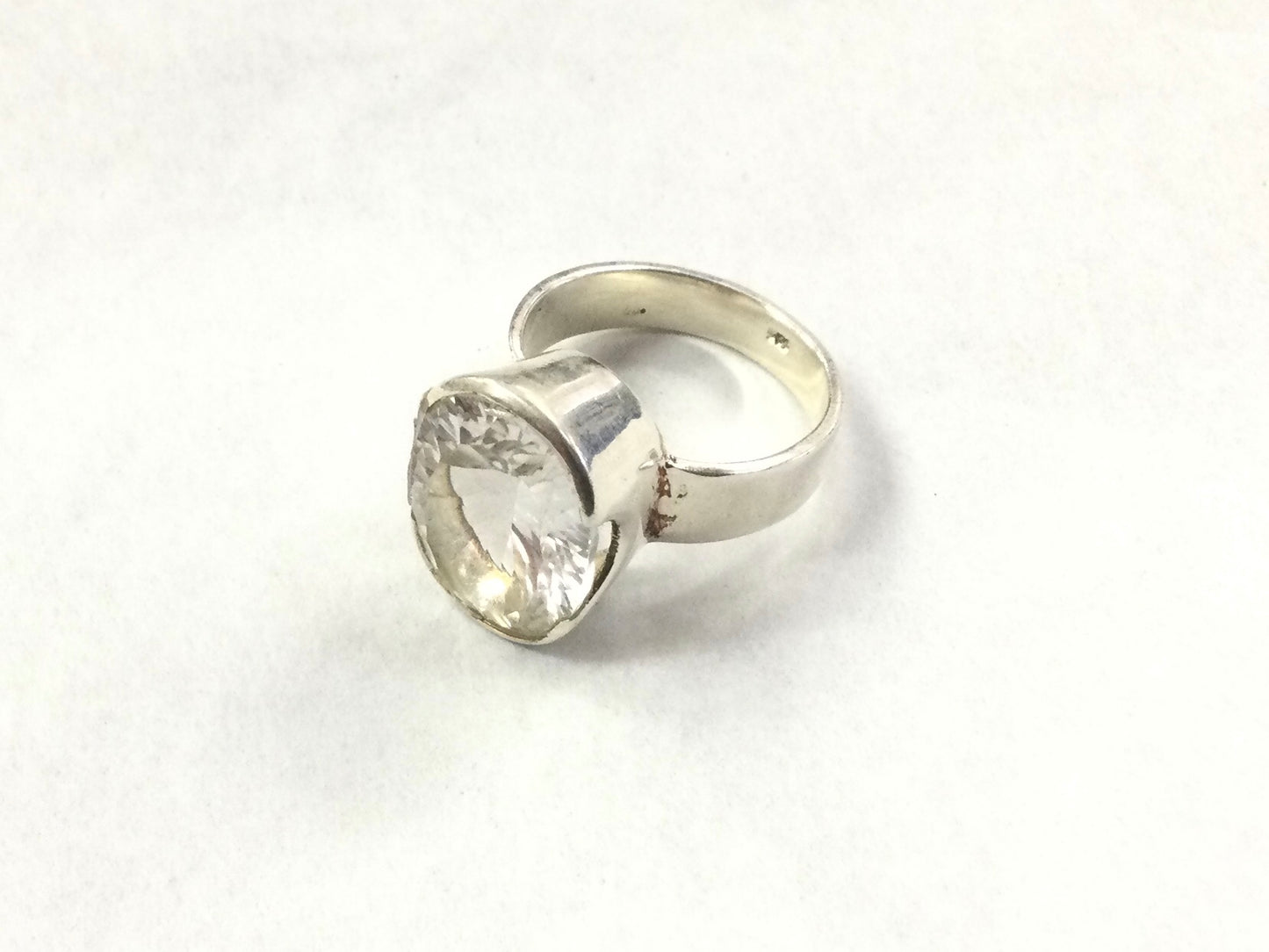 Clear Quartz Ring - Size 9