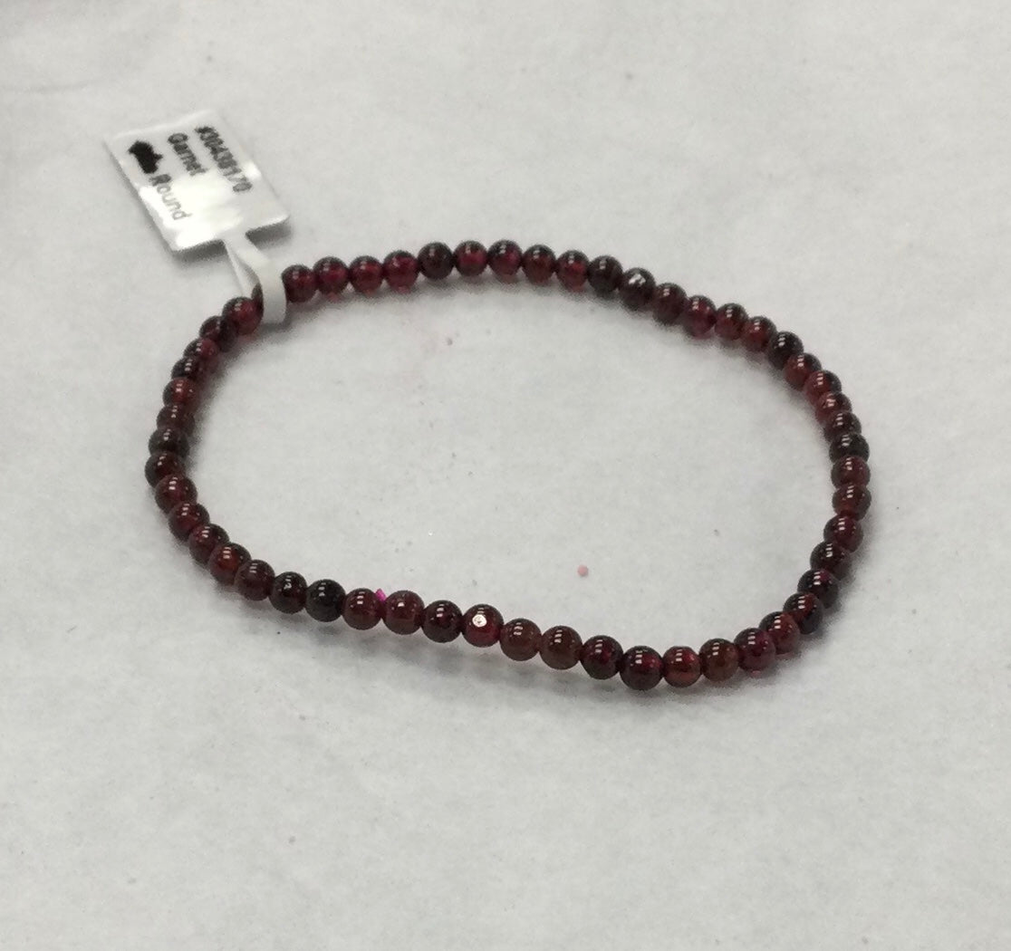 Garnet Bracelet 4mm
