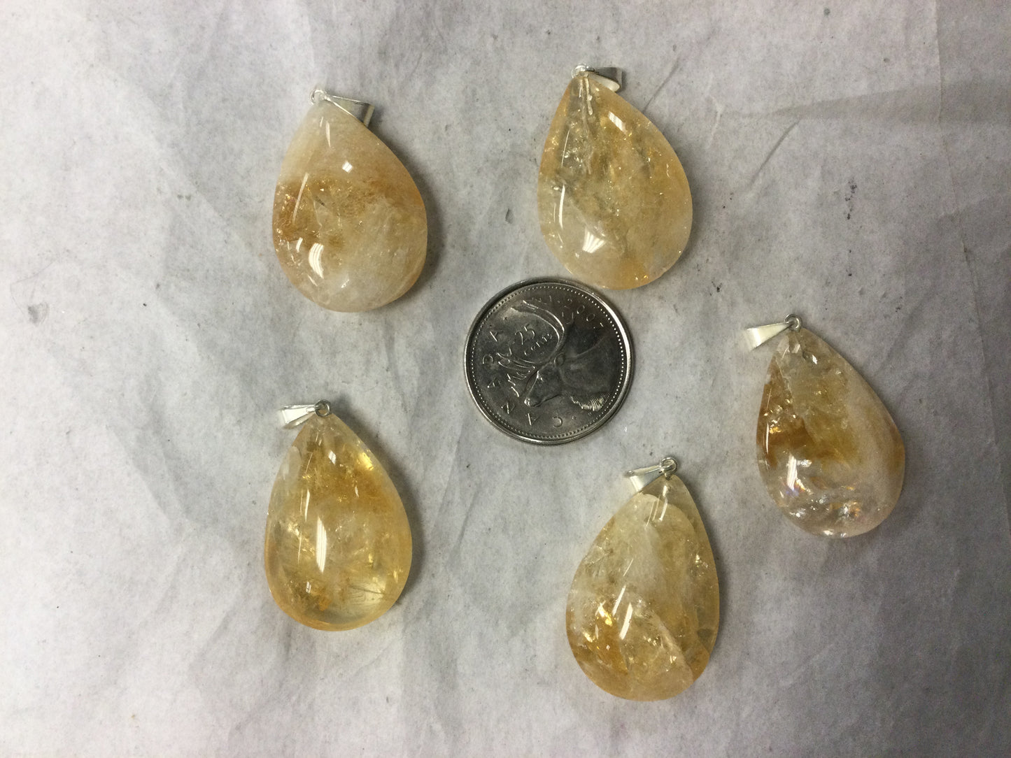 Citrine Drop Pendant