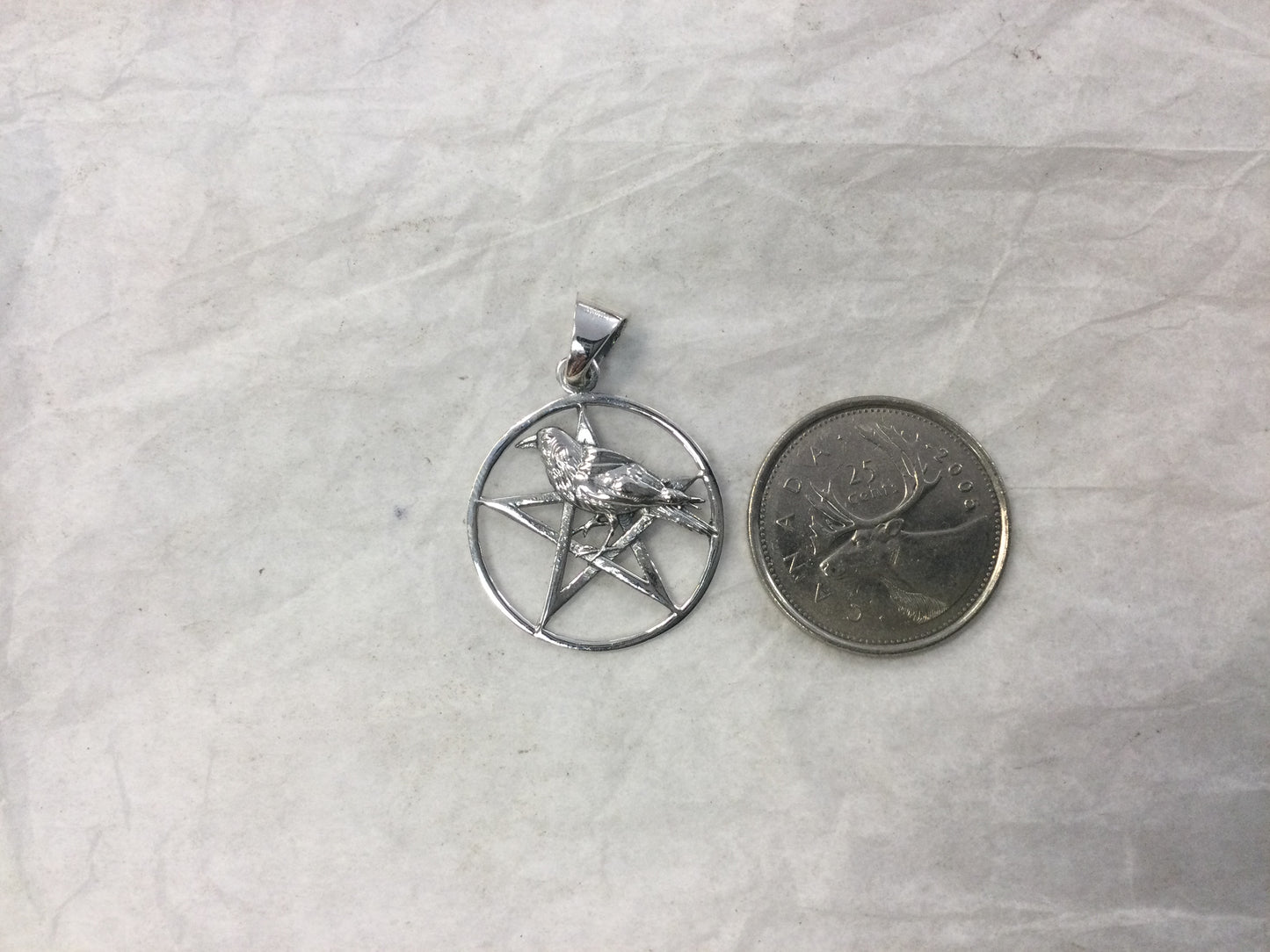 Raven Pentagram Pendant