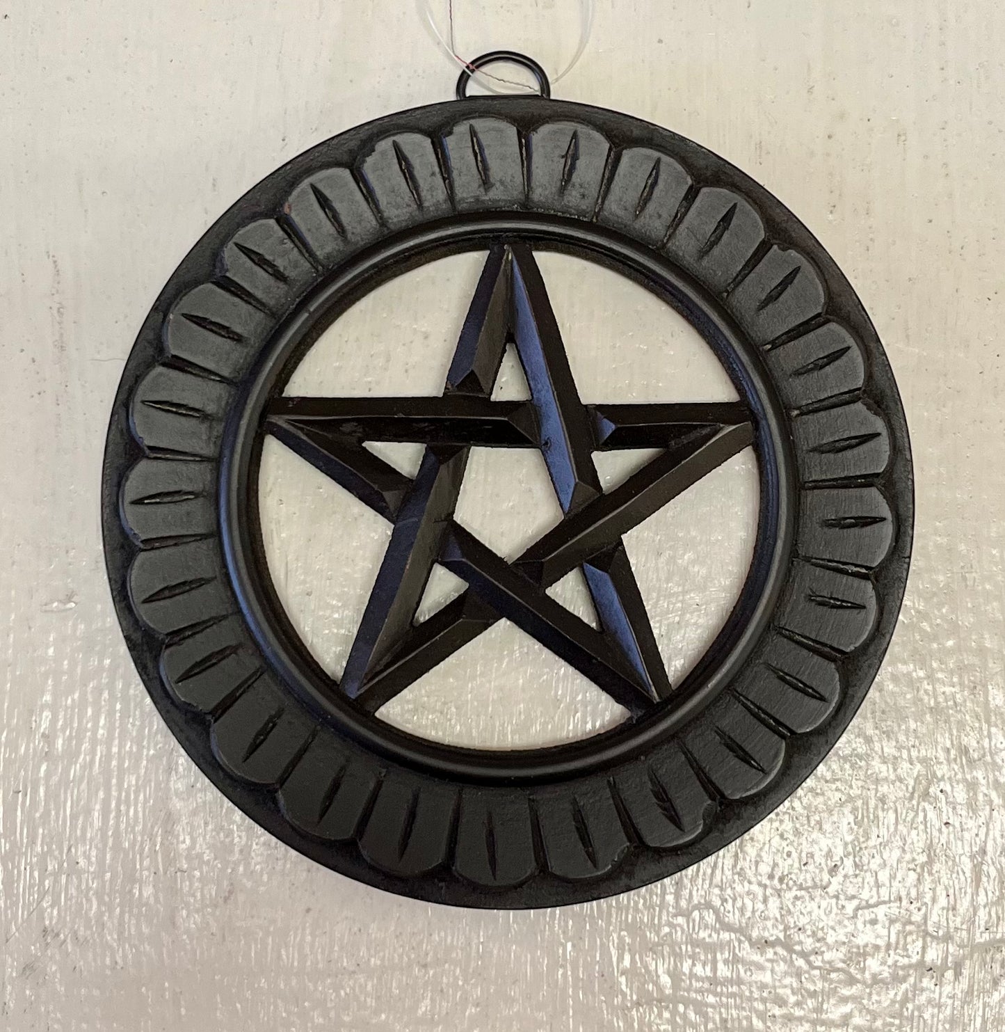 6" Wooden Pentagram Plaque