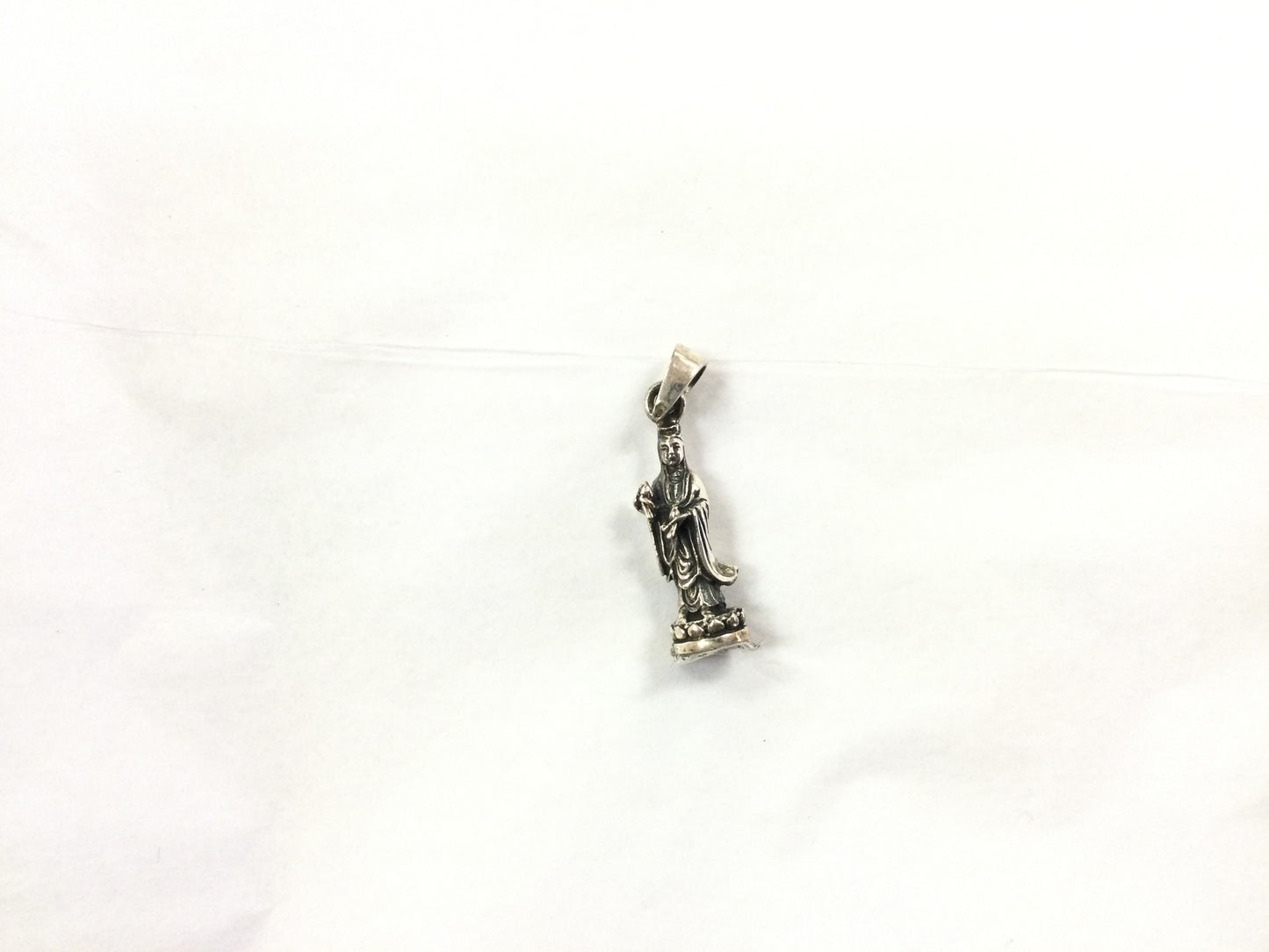 Medium Sterling Silver Buddha Pendant