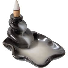 Ceramic Back-flow / Incense Holder Water Lily