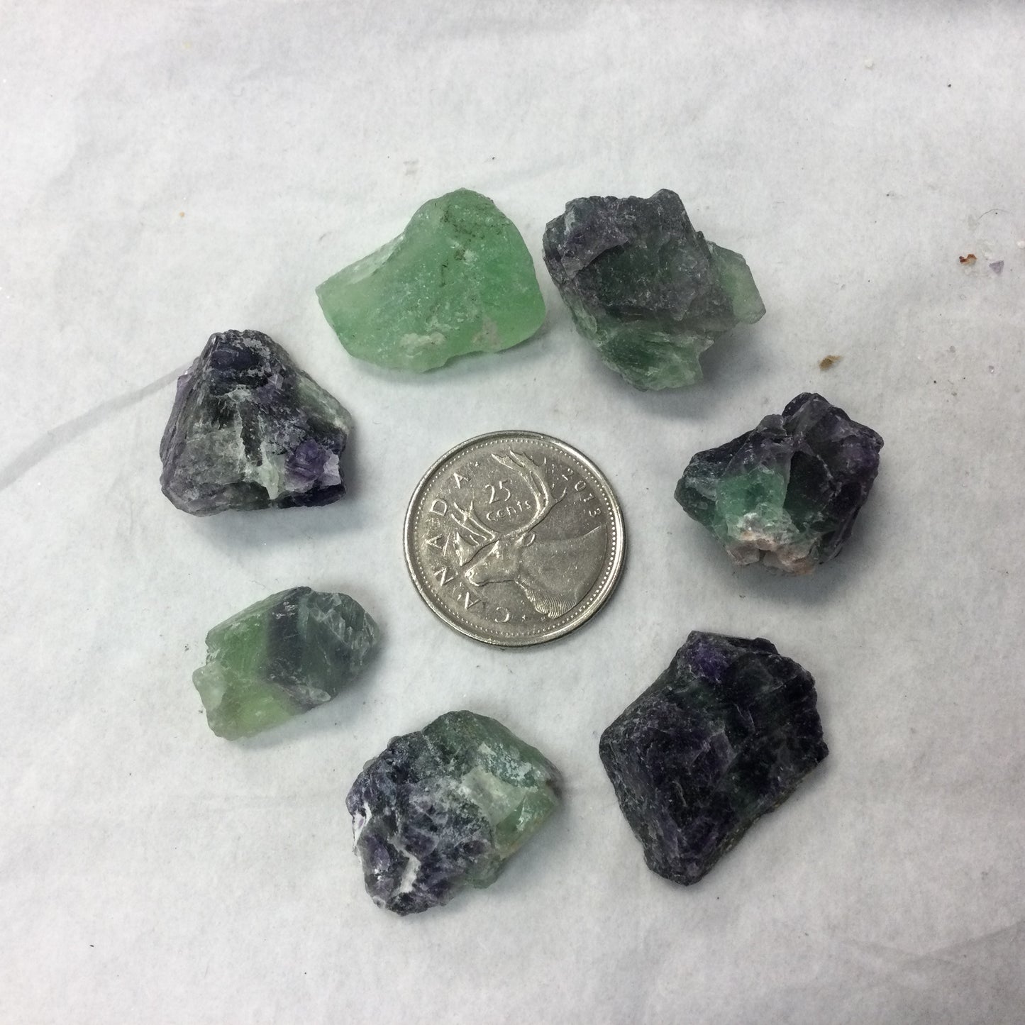 Rough Rainbow Flourite Chunks