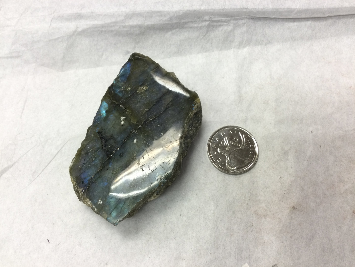 Semi-polished Labradorite Slabs