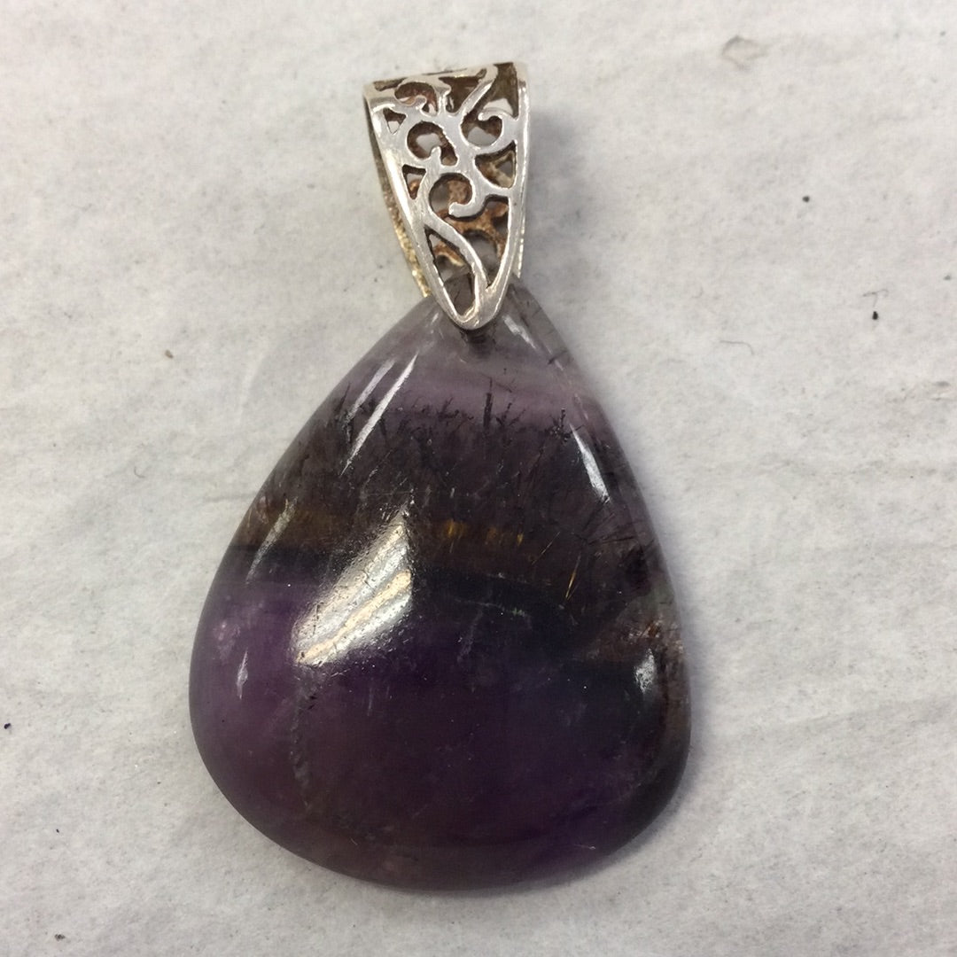 Auralite 23 Amethyst Drop Pendant