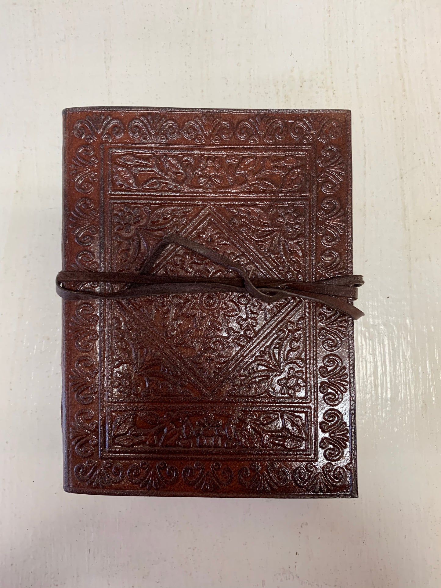Floral & Mandela Leather Journal