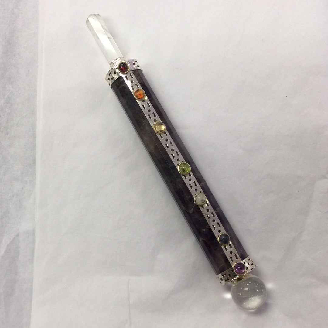Quartz Point Chakra Wand
