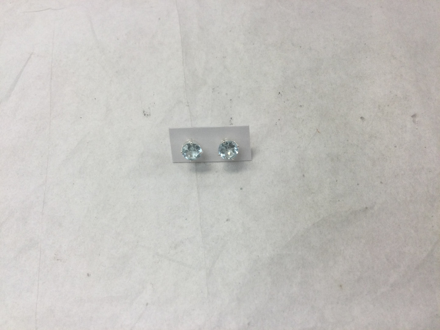 Round Faceted Gemstone Studs