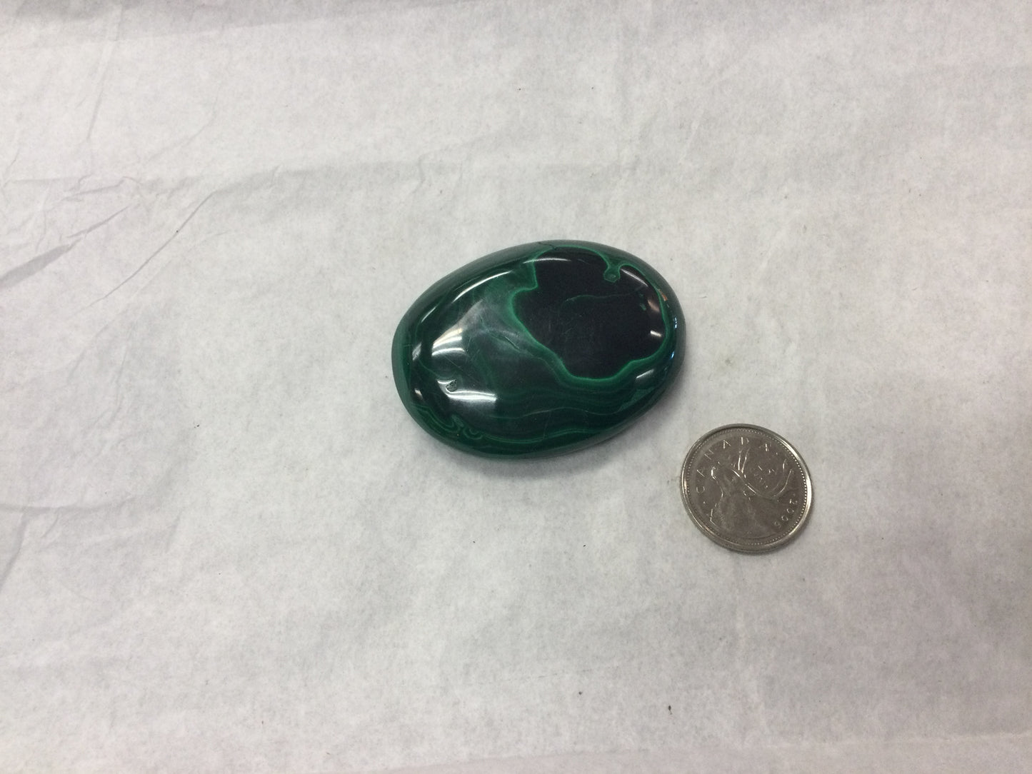 Malachite Palm Stone