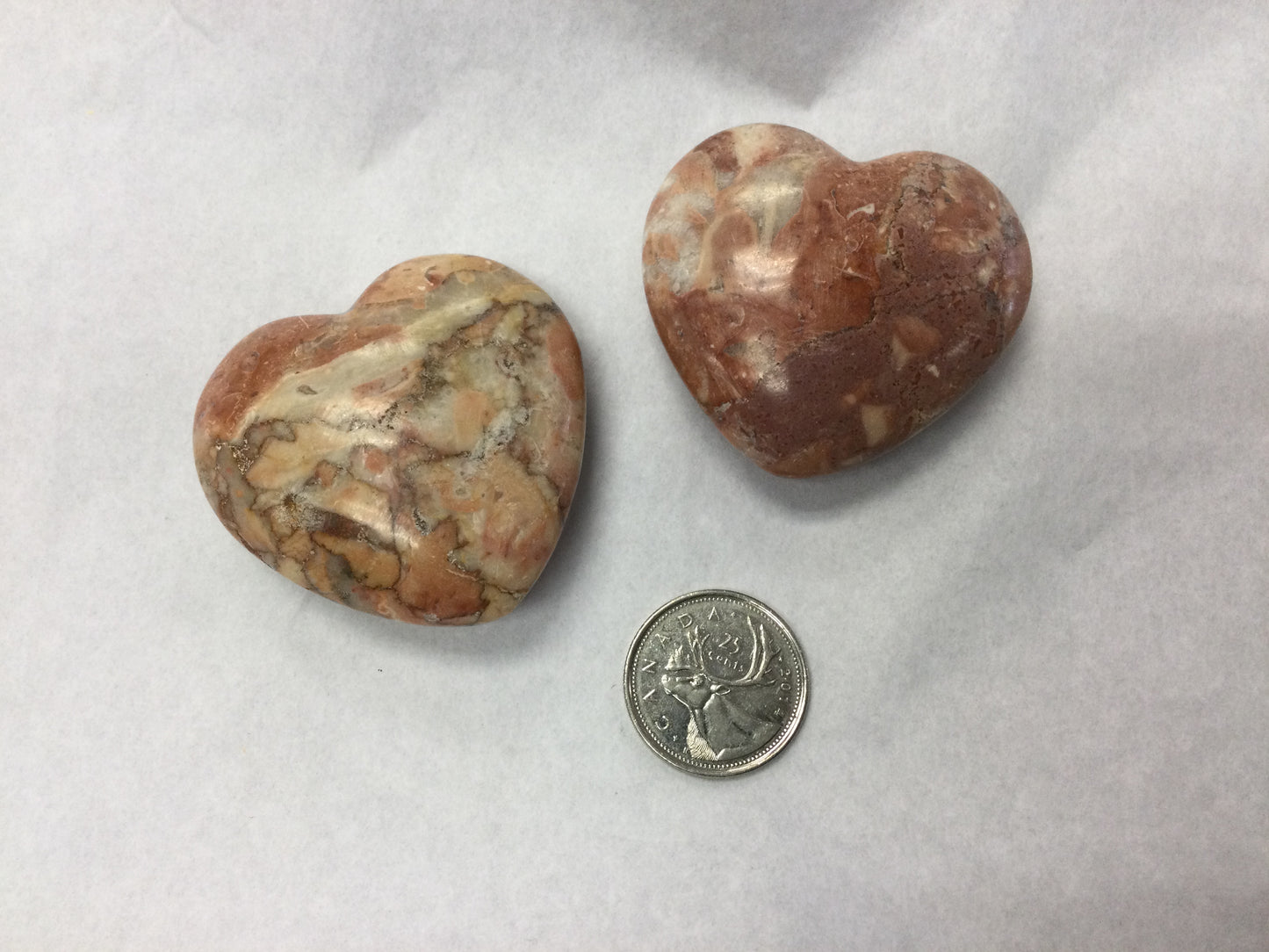 Porcelain Jasper Hearts