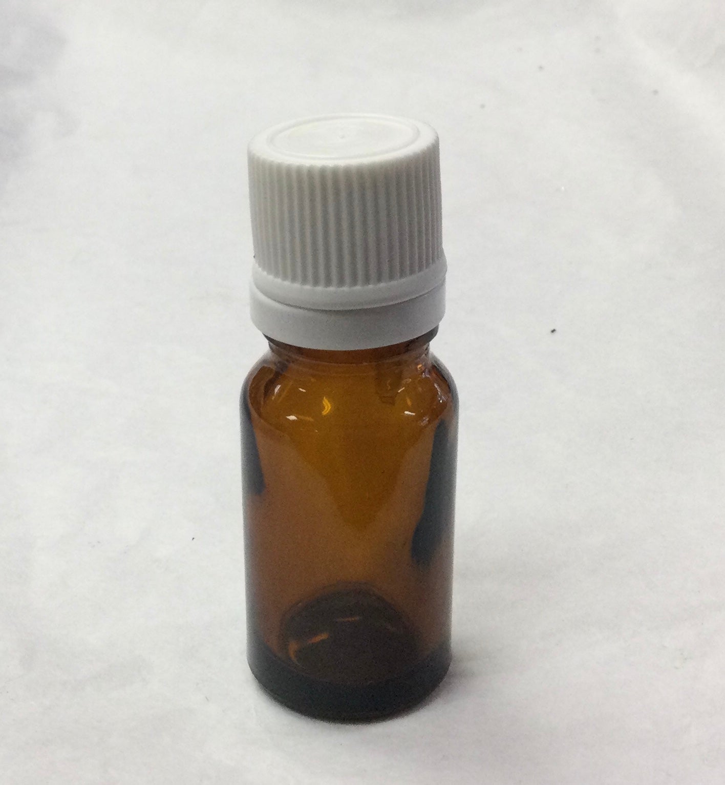 Amber Dropper (Essential Oil Cap) - White Cap