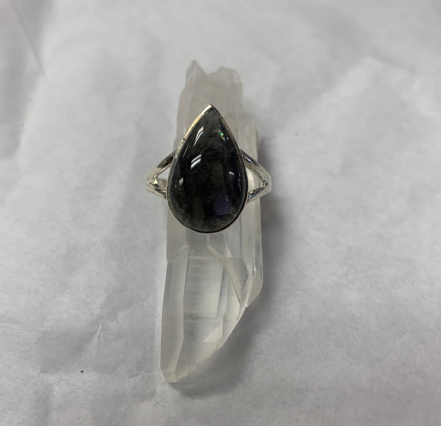 Tear Drop Labradorite Ring Size 9