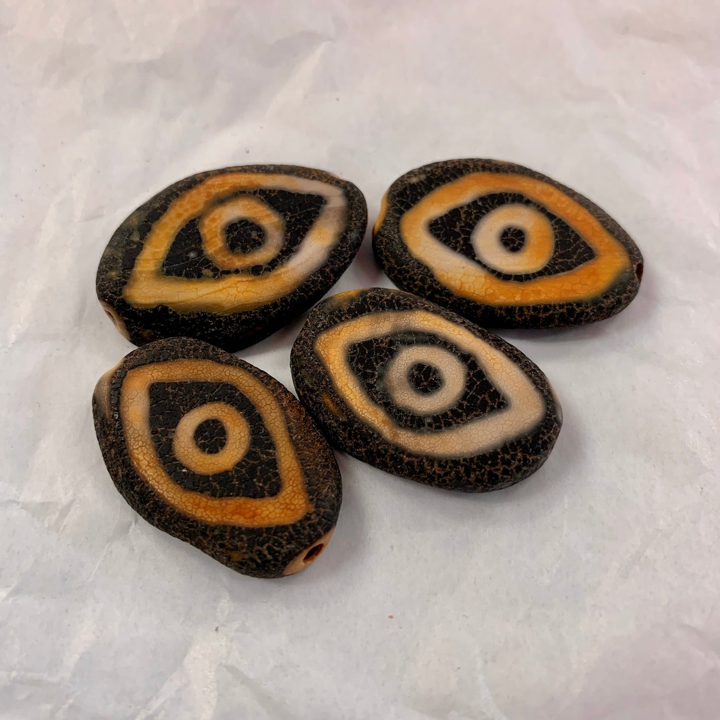 Evil Eye Tibetan (Dzi) Agate Pendant