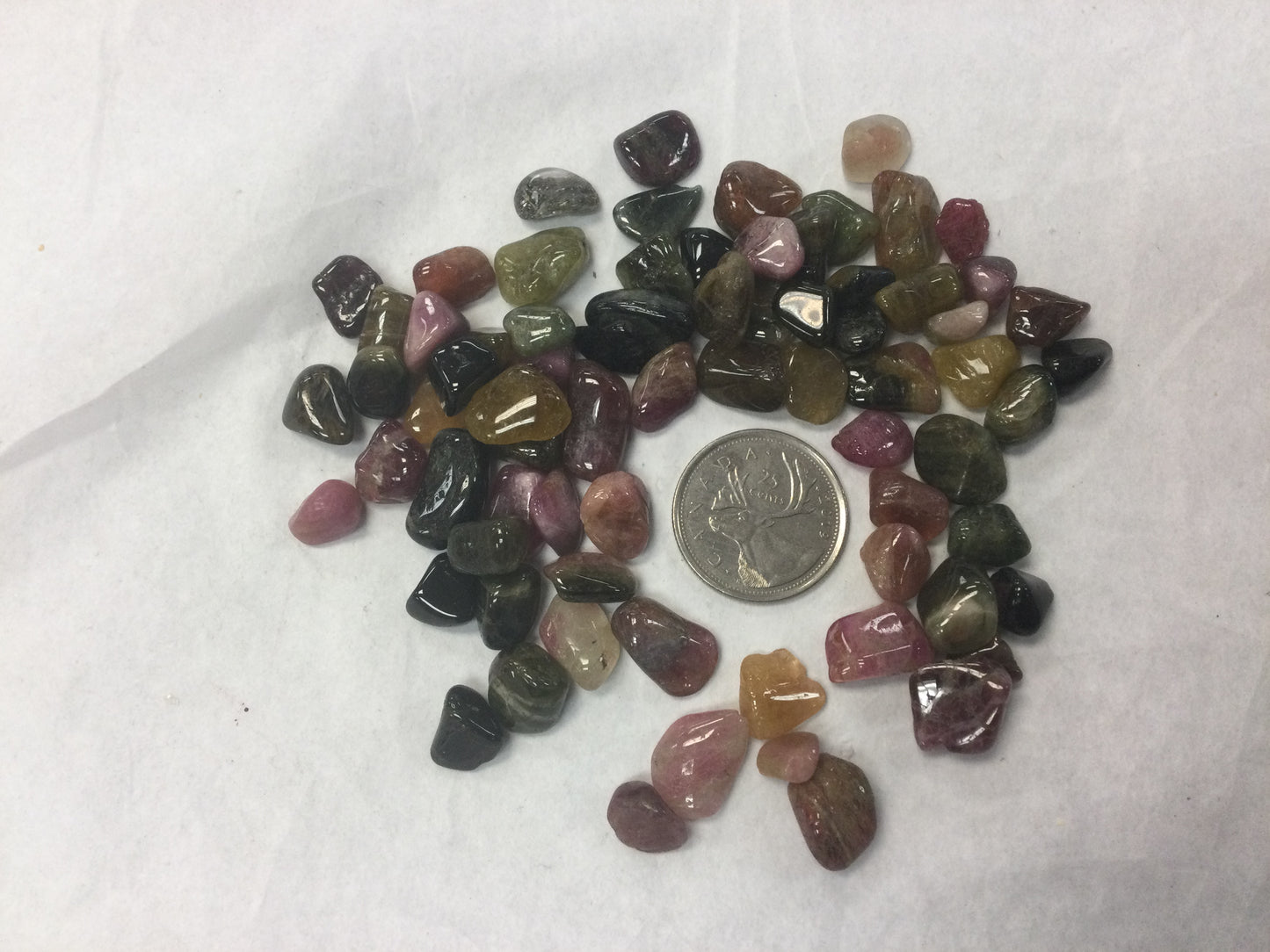 Mixed Tourmaline, High Grade, Tumbled
