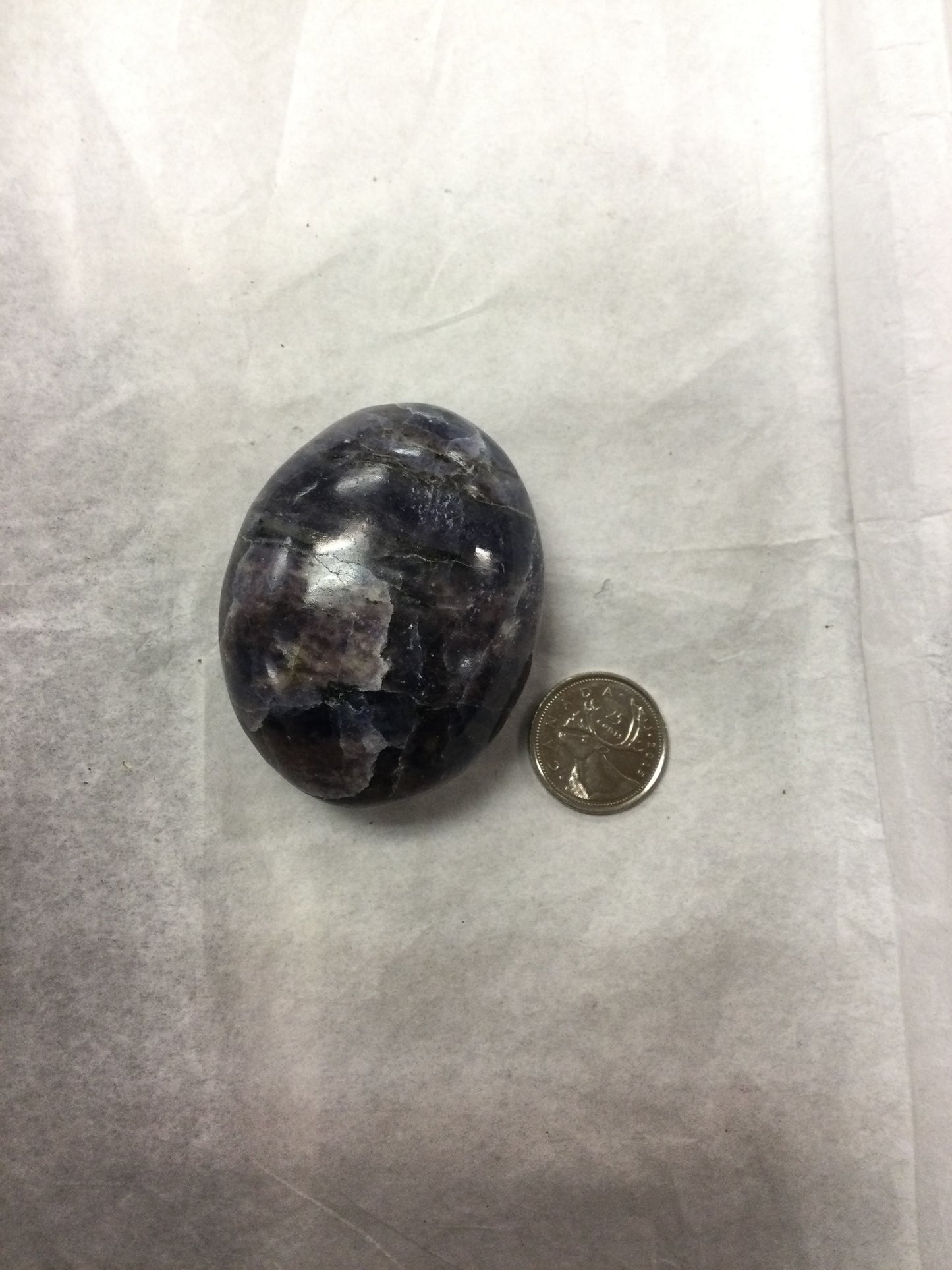 Iolite Palm Stone