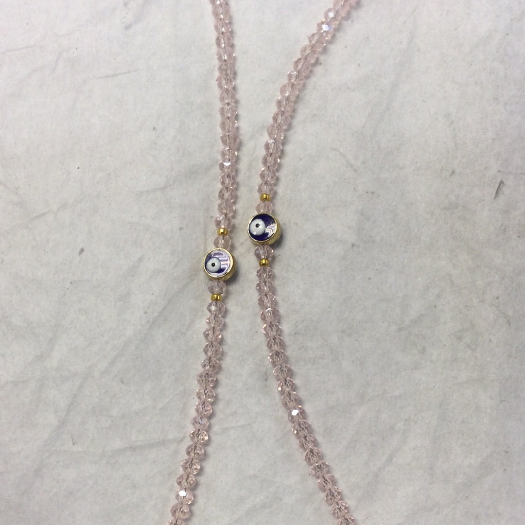 Evil Eye Glass Crystal Bracelet