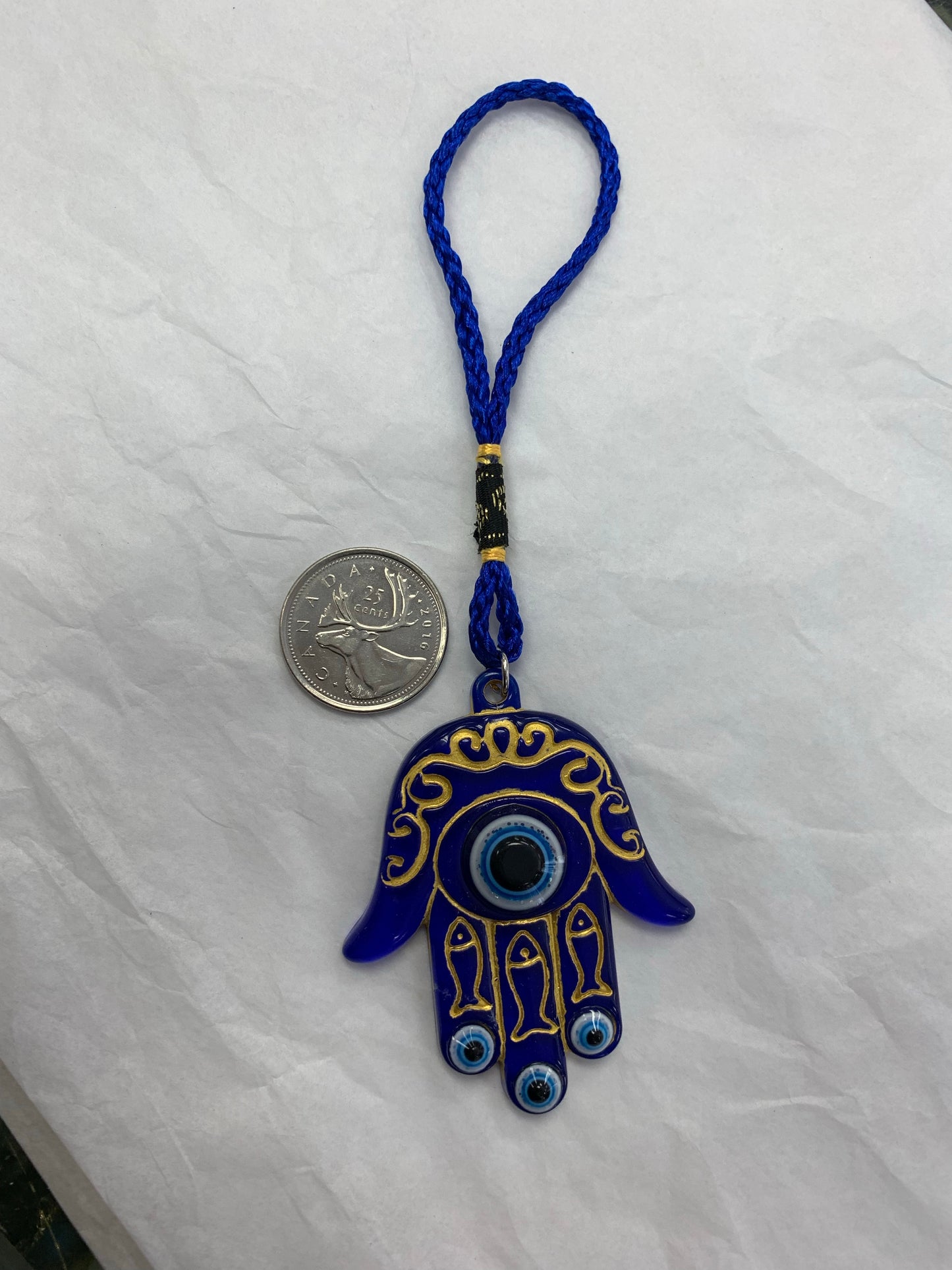 Talisman - Fatima Hand with Gold Inlay (resin)