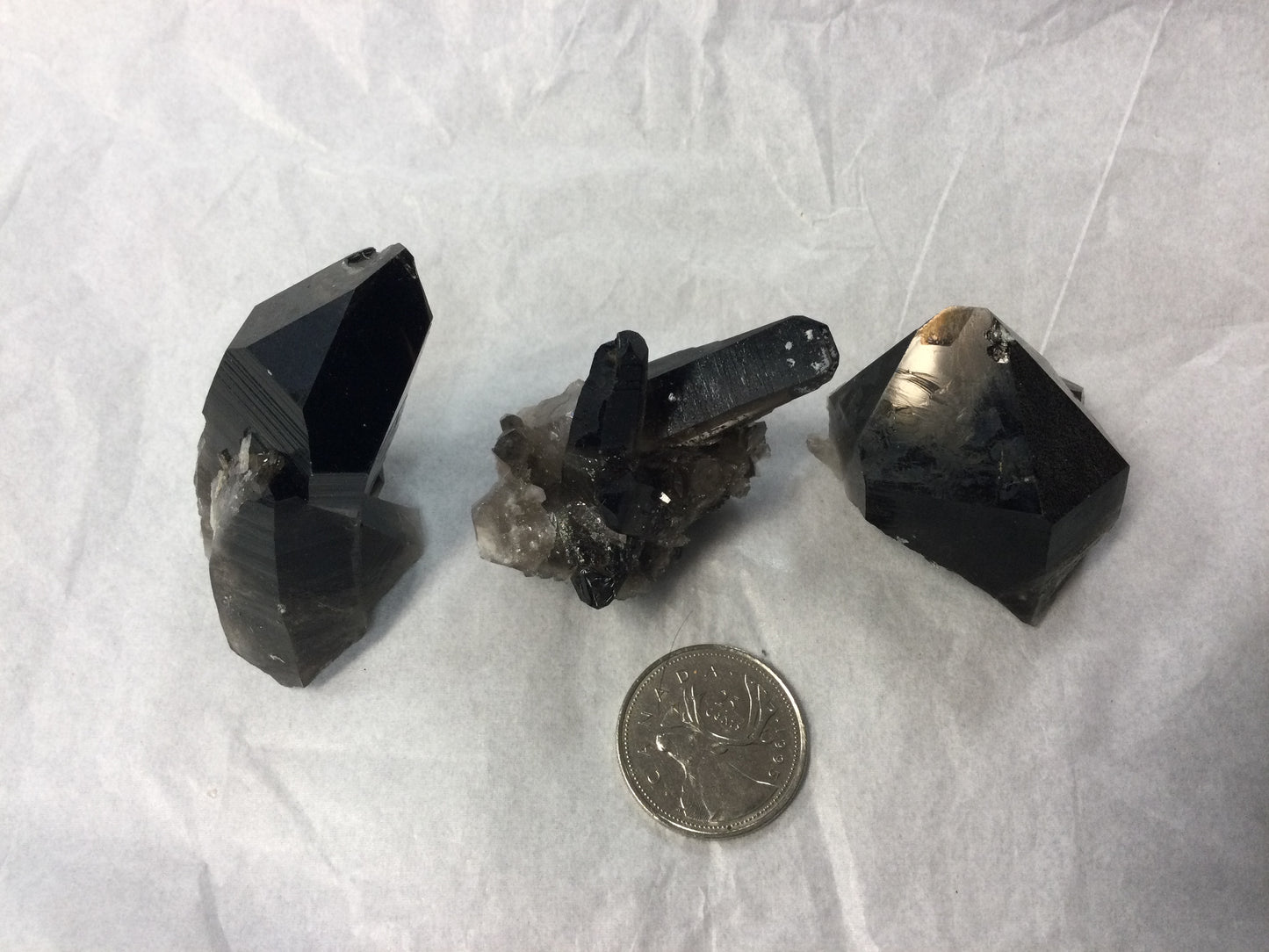 Dark Smokey Quartz Cluster
