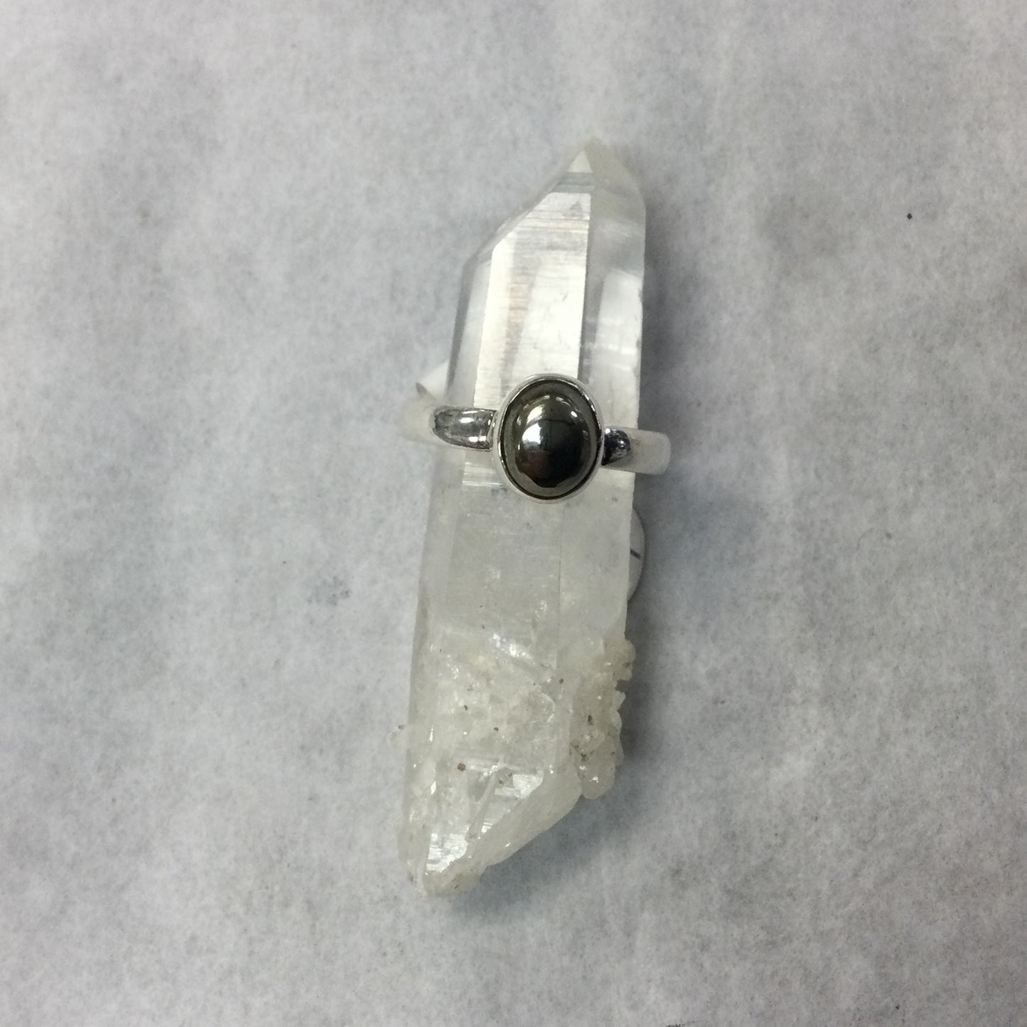 Silver Pyrite Rings