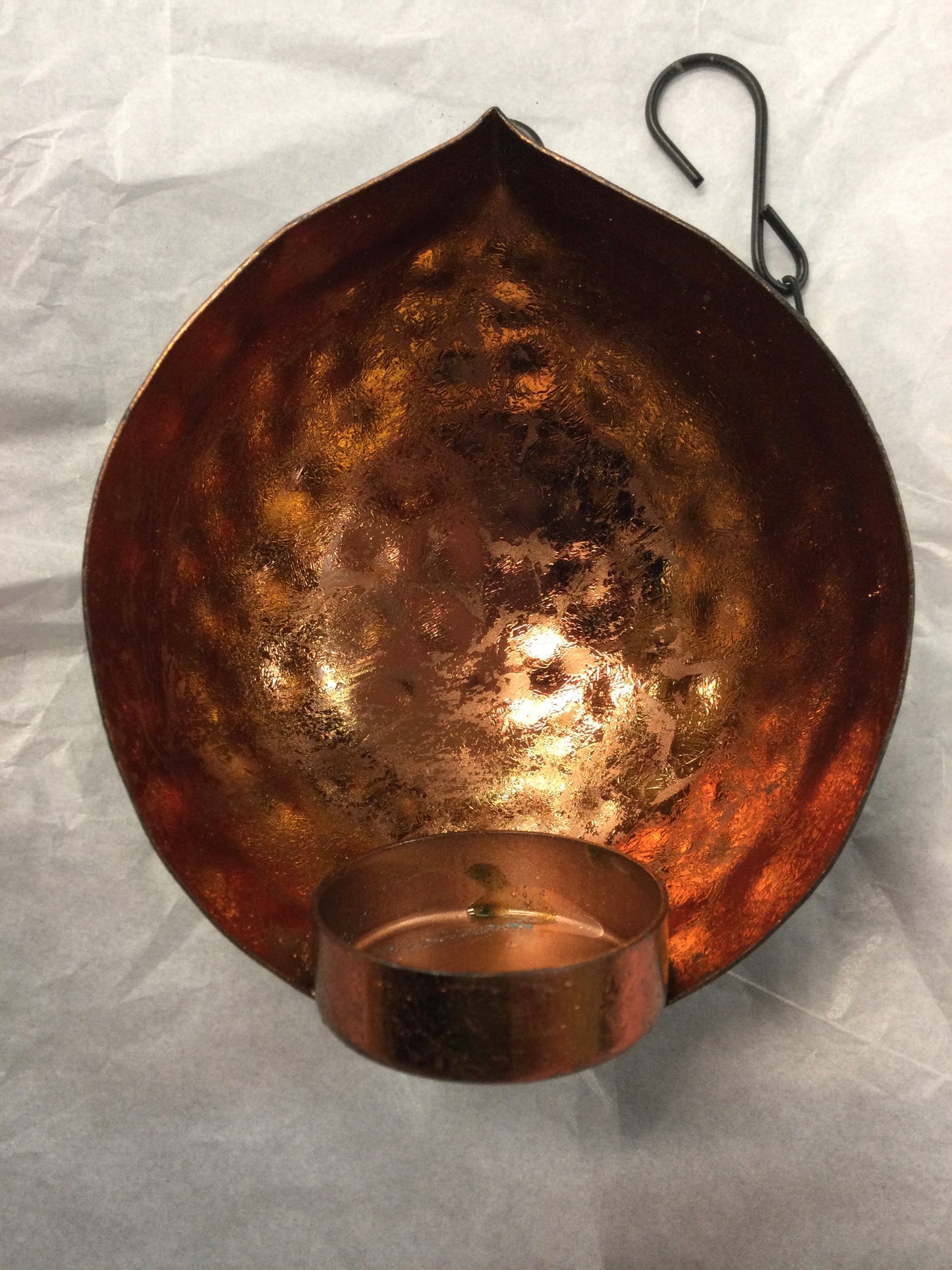 Hanging Metal Teardrop Candle Holder
