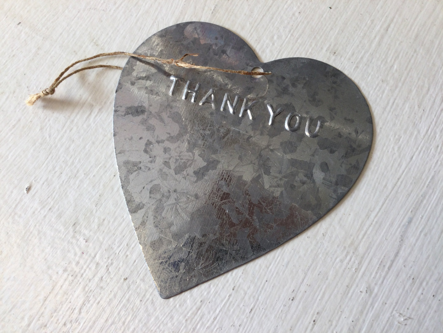 Engraved Metal Heart