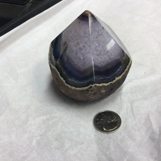 Purple dyed agate point