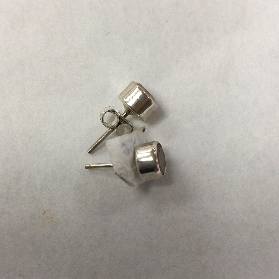 Studded Silver Earrings