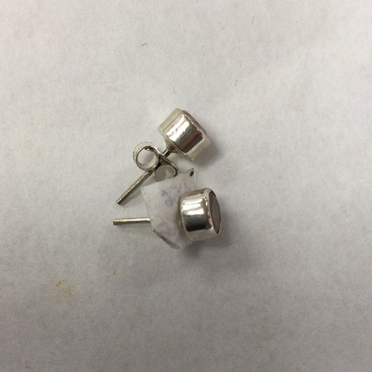 Studded Silver Earrings