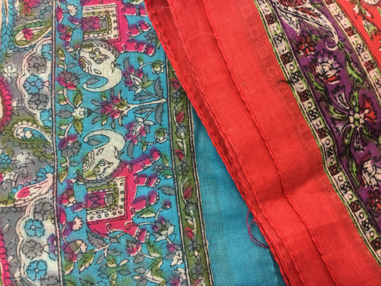 Cotton Scarf, vivid colours