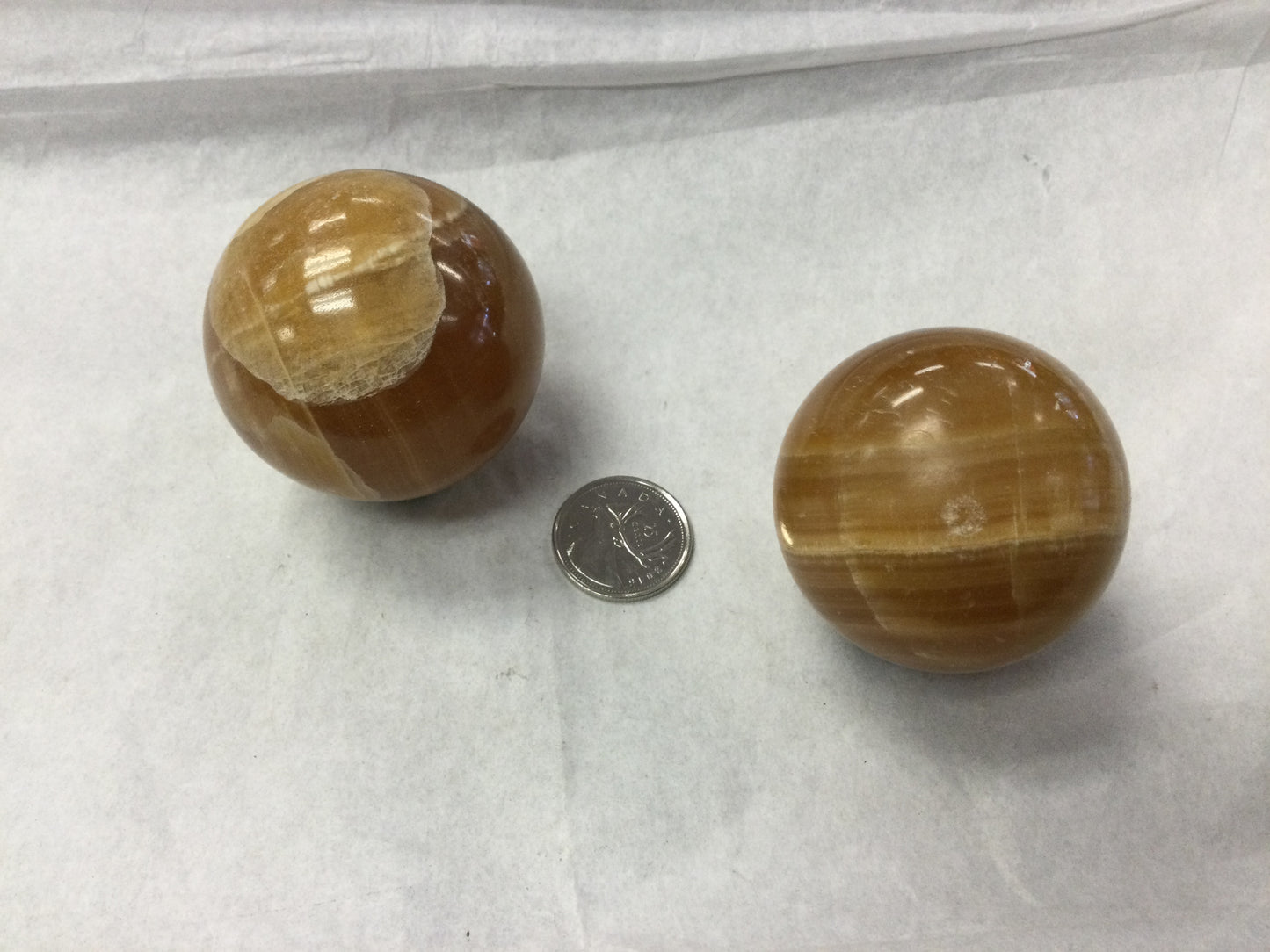 Honey Calcite sphere