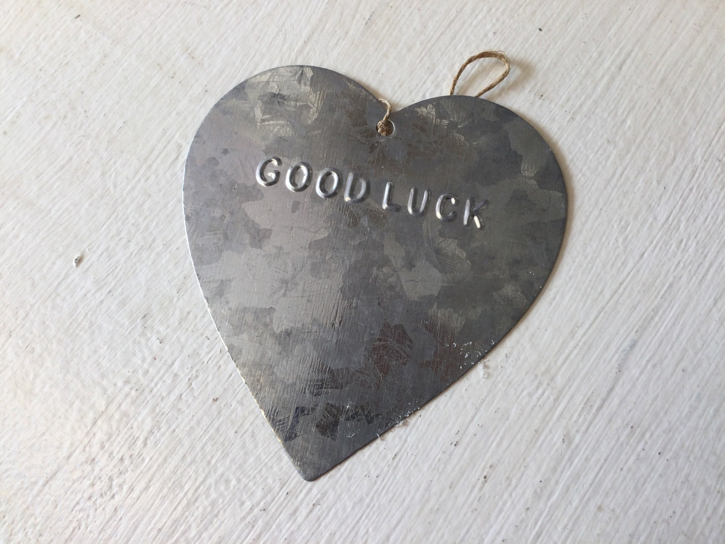 Engraved Metal Heart