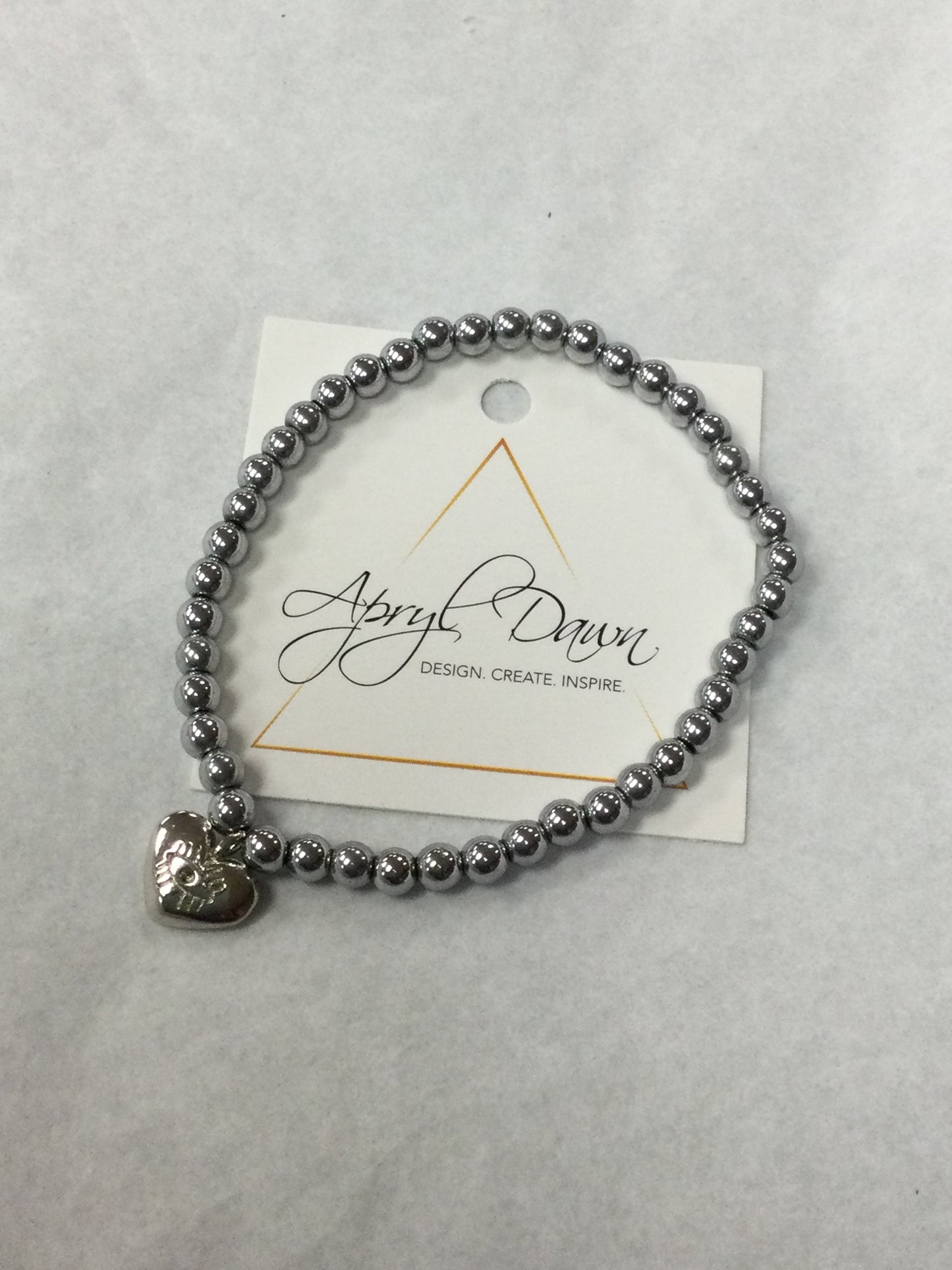 Hematite Bracelet with Evil Eye Charm