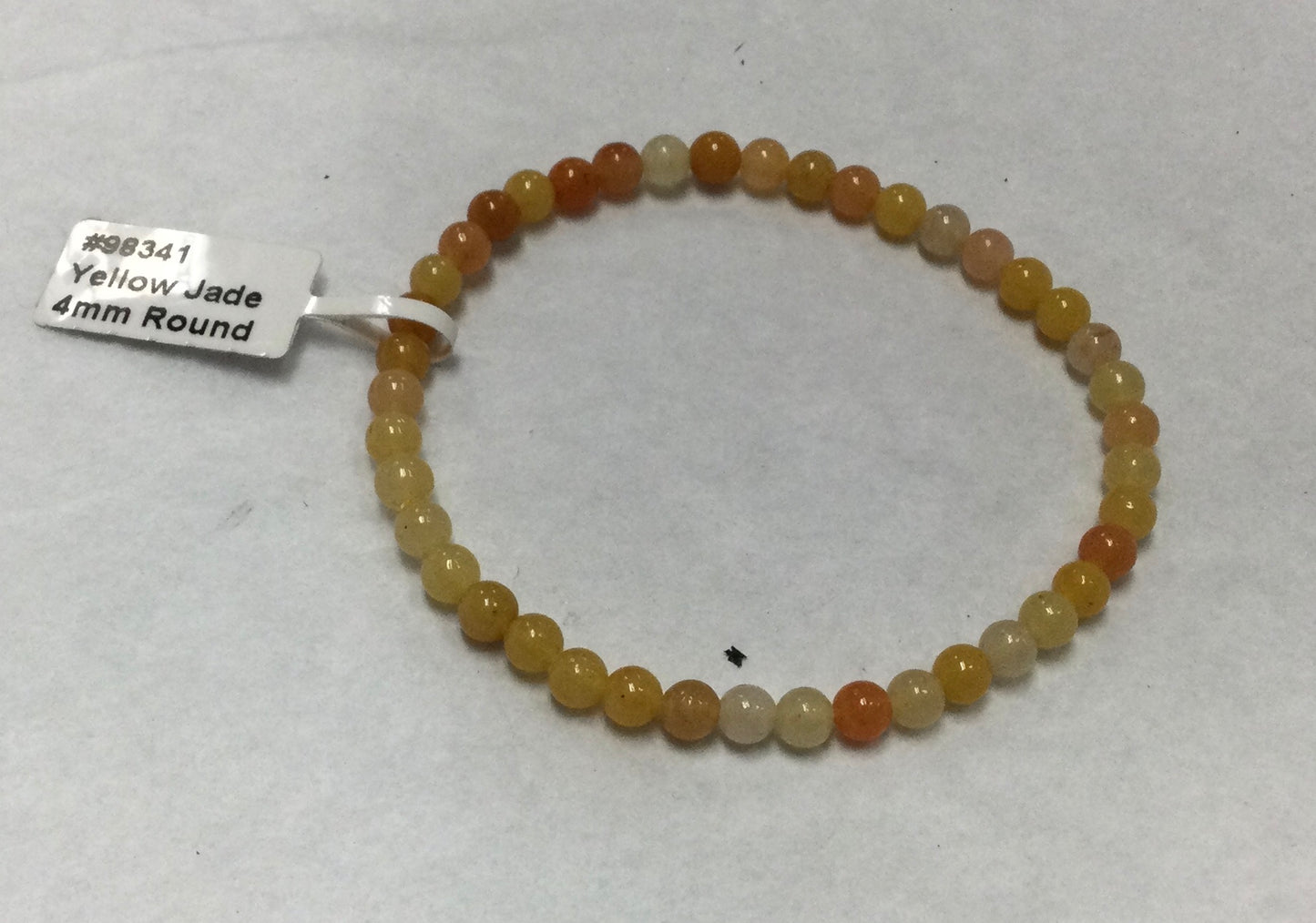 Yellow Jade Bracelet 4mm