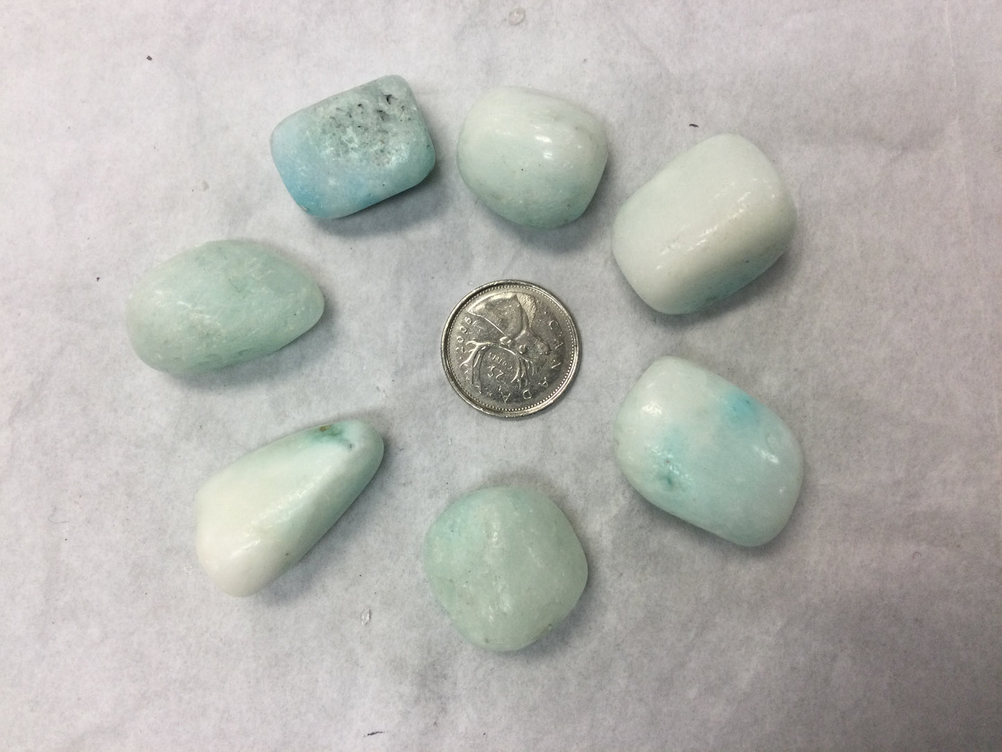 Blue Aragonite, High Grade, Tumbled