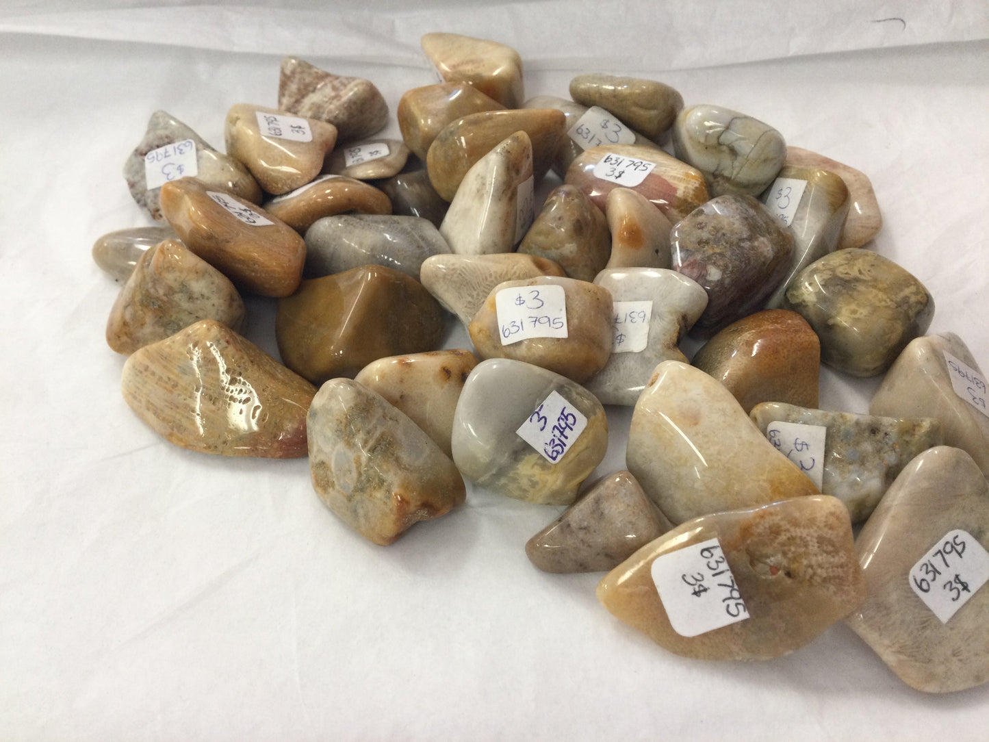 Crazy Lace Agate tumbled