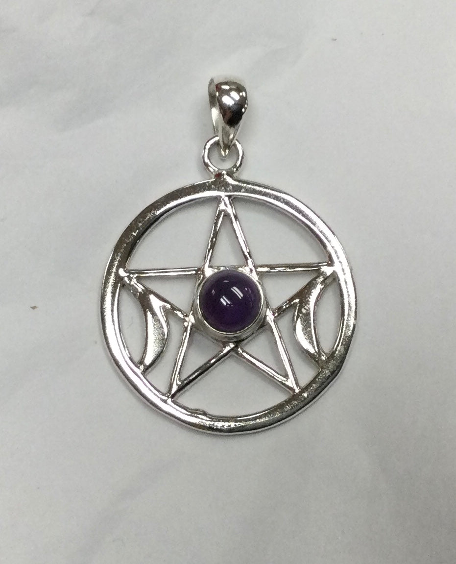 Amethyst Pentagram Pendant