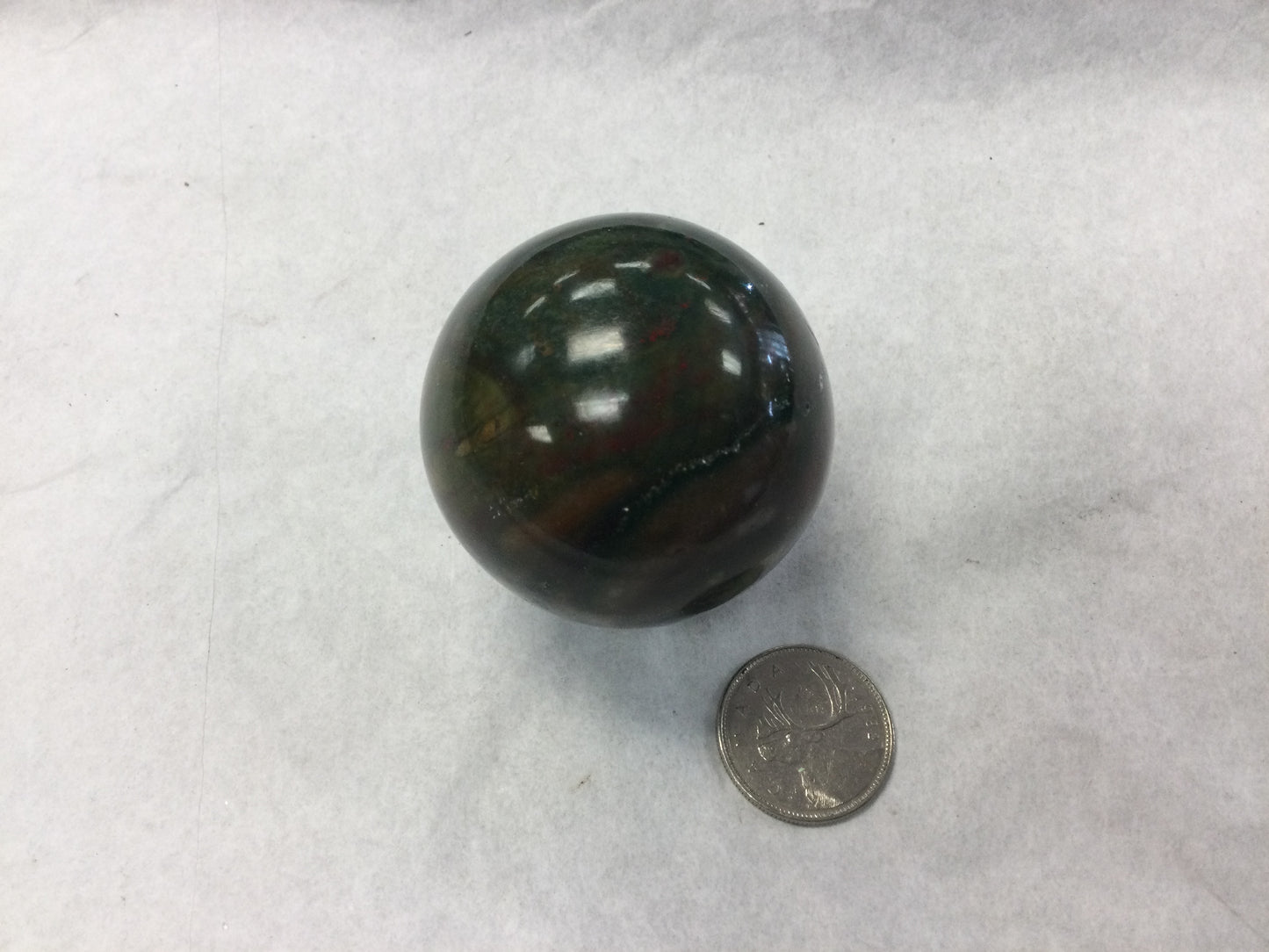 Bloodstone Sphere, 1.7”