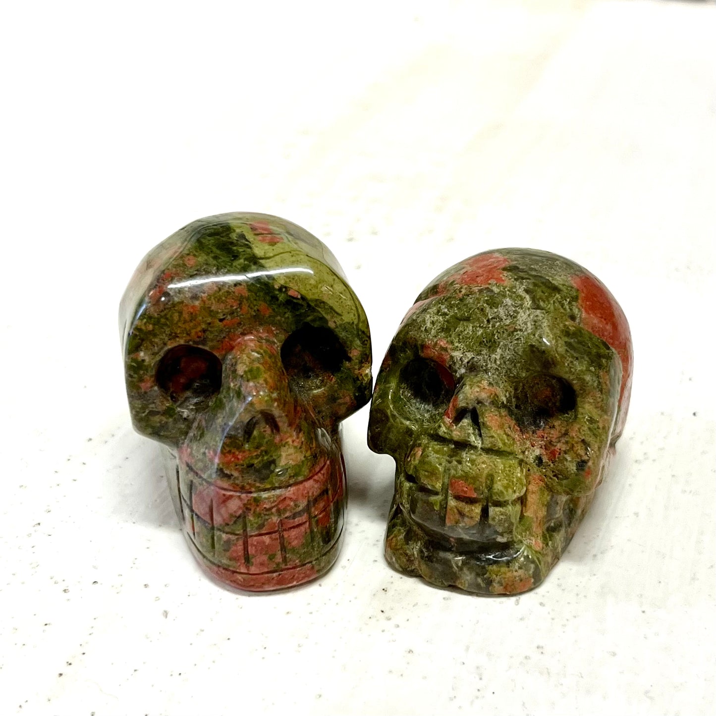 Unakite Skulls