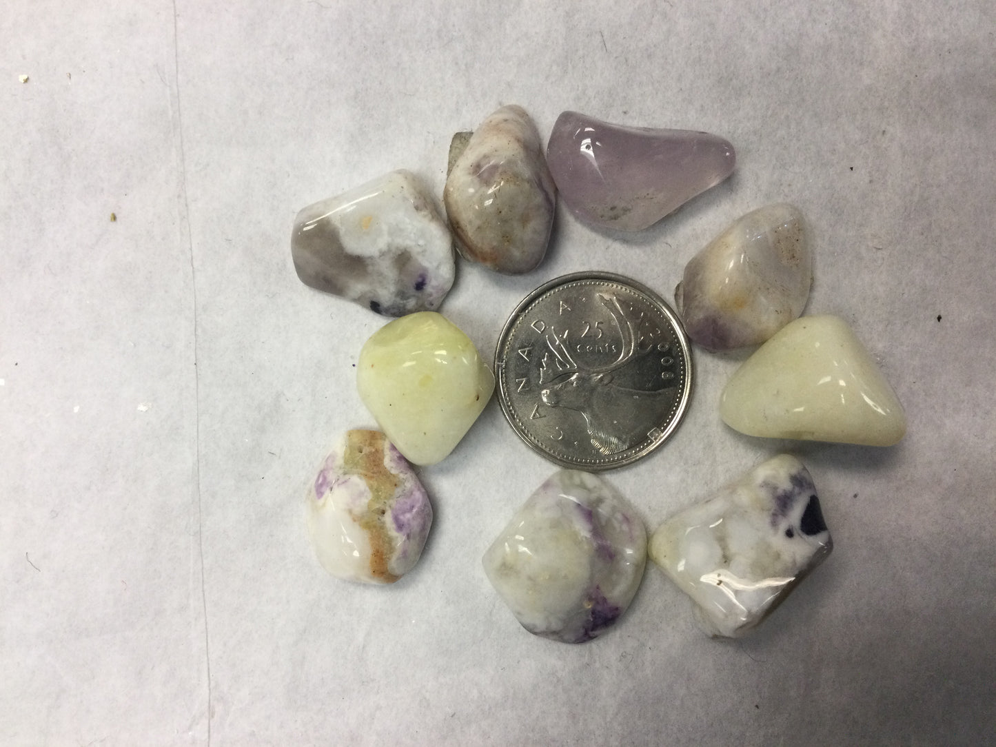 Violet flame opal