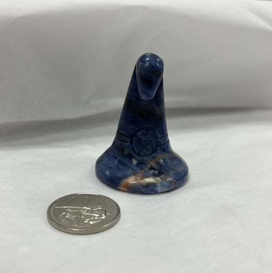 Sodalite Witch Hat 2"