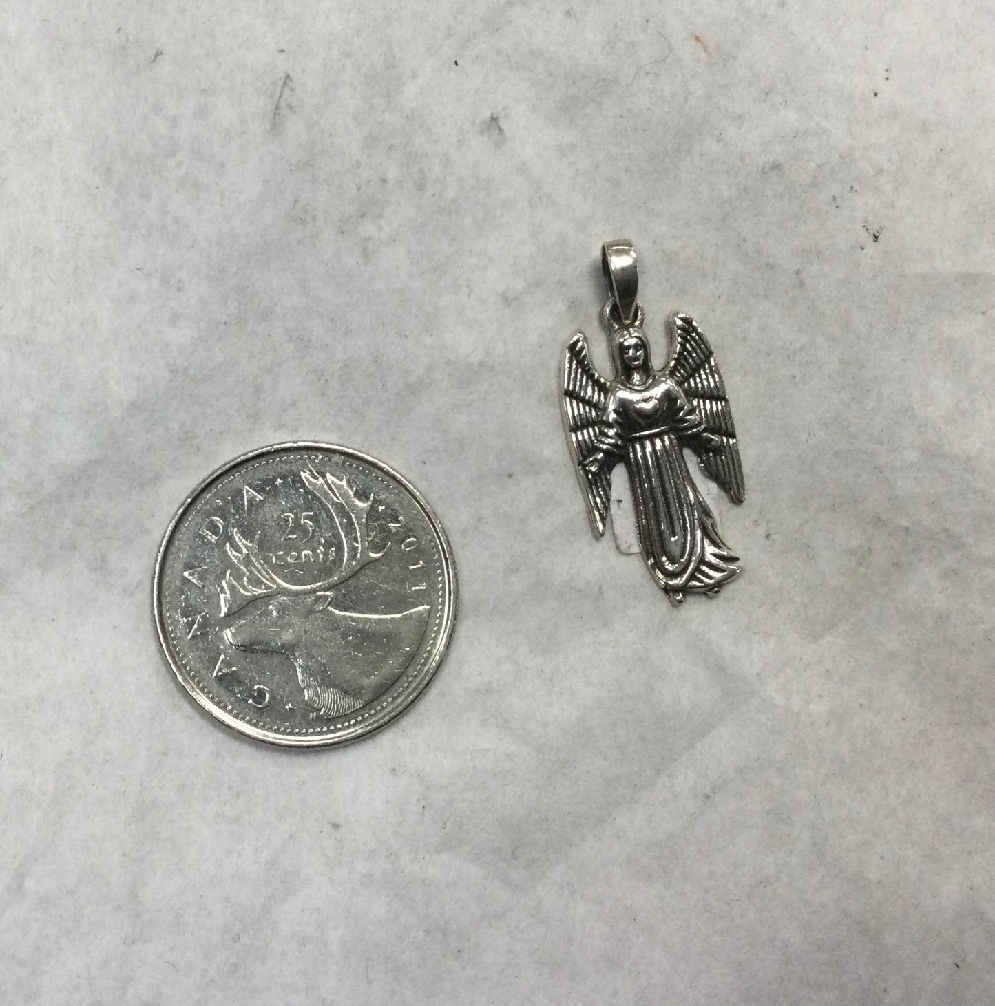 Silver Samuel Angel Pendant