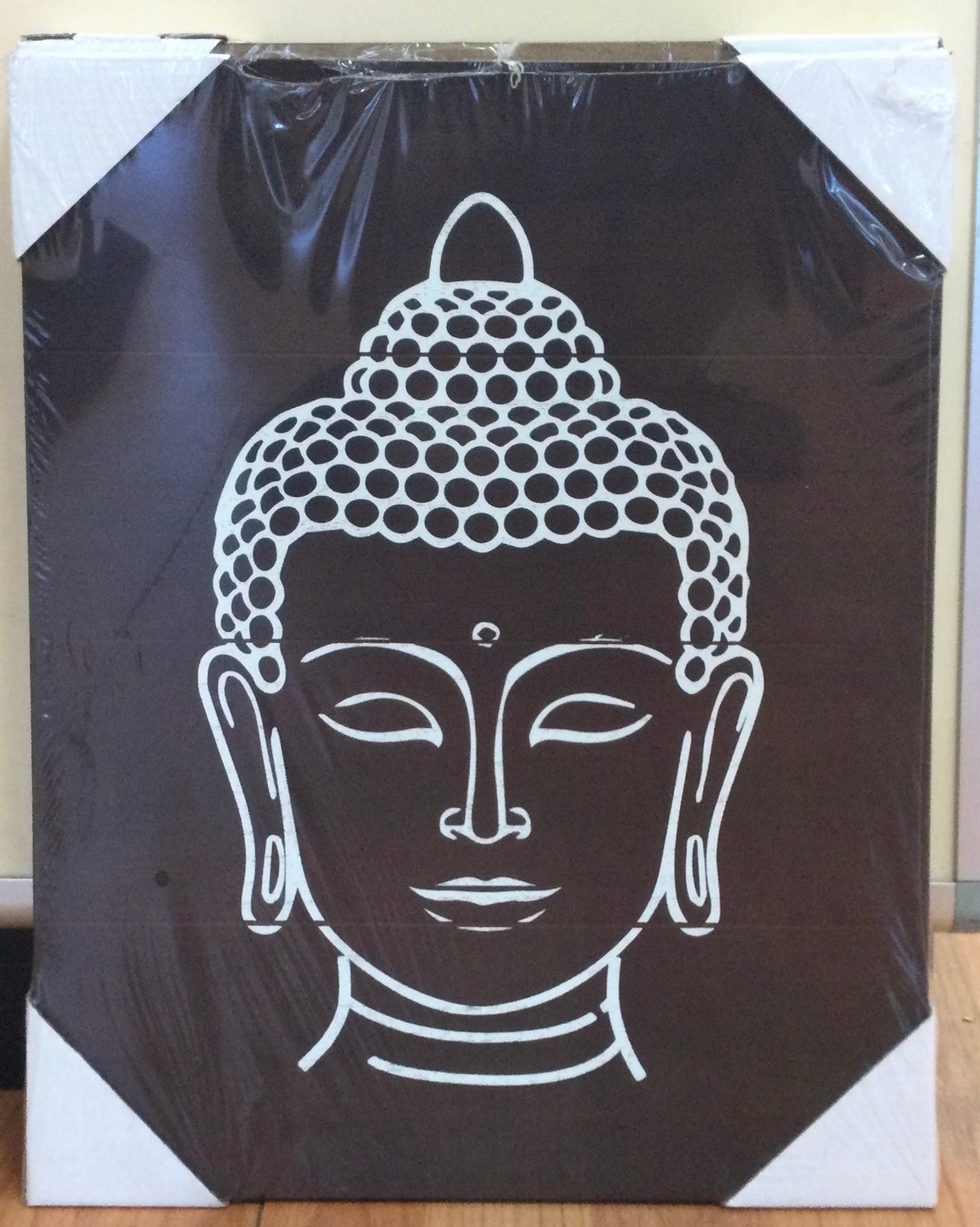 Wooden Buddha Portrait 18”x14”