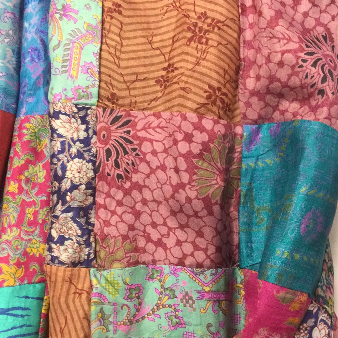 Silk Patchwork Scarf/Shawl