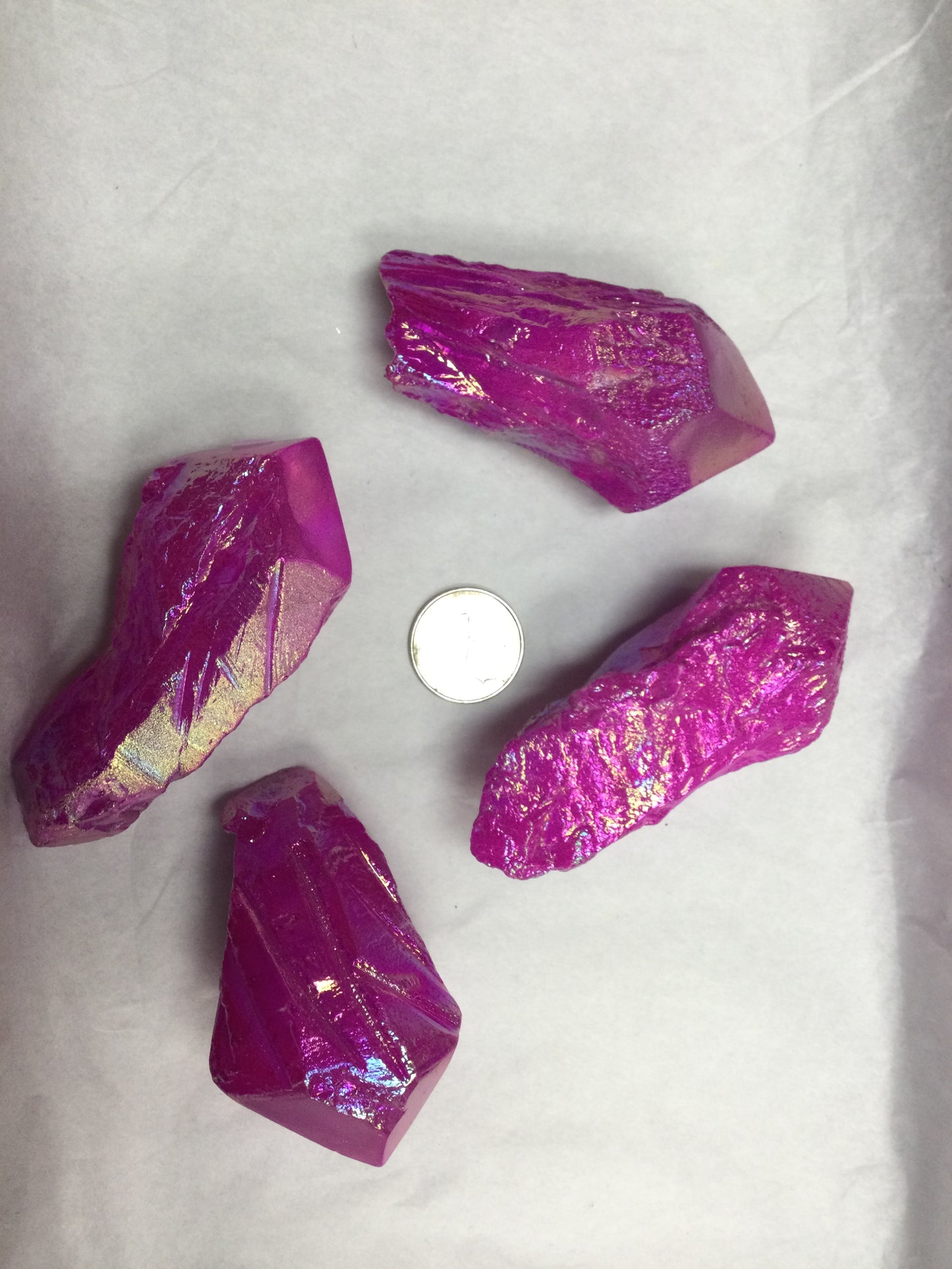 Pink Angel Aura Quartz Point