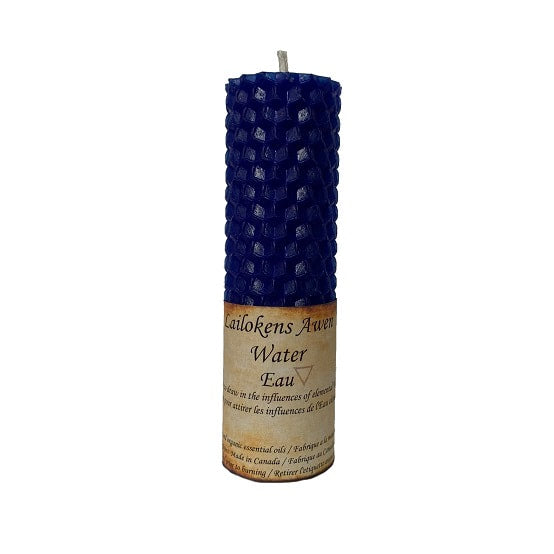 Lailokens Awen - Rolled Elemental Beeswax Candle (Assorted)