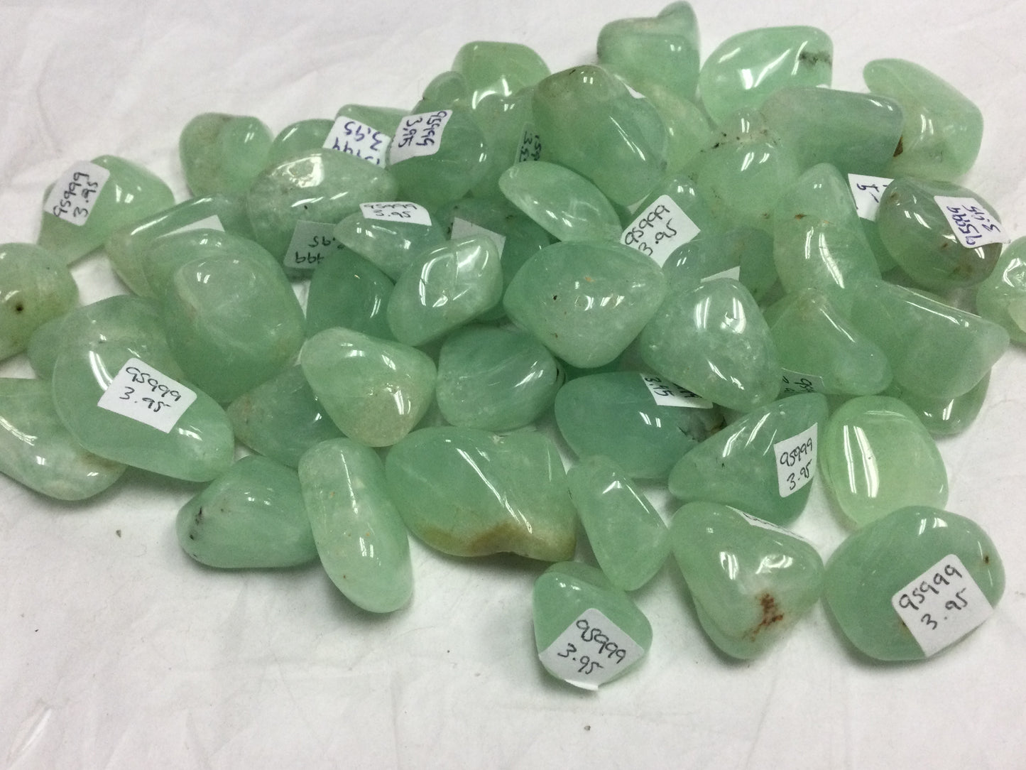 Vibrant Green Prehnite Tumbled
