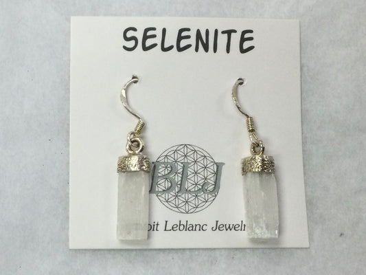 Selenite Hanging Earrings
