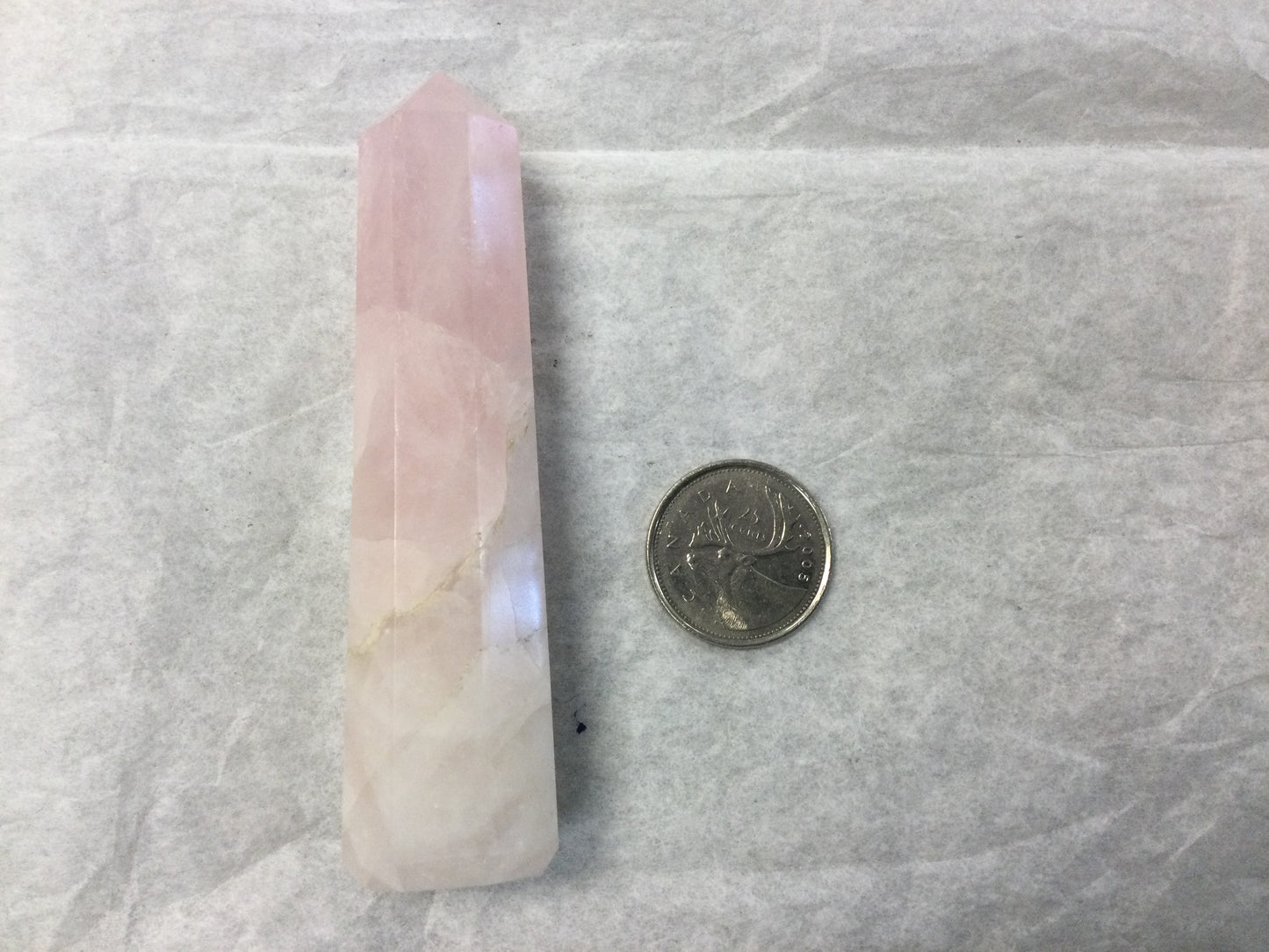 Octohedron Rose Quartz Point